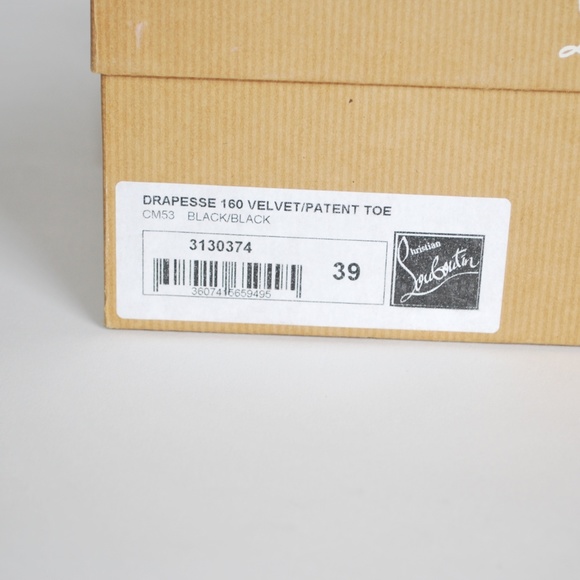 Christian Louboutin Black Drapesse Red Bottom - Picture 7 of 12